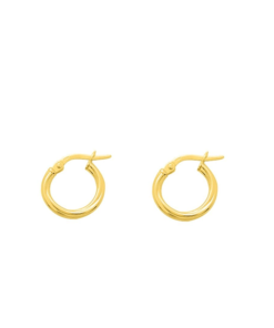 Pendientes aro girado oro 18 kilates