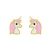 Pendientes unicornio niña oro 9k.