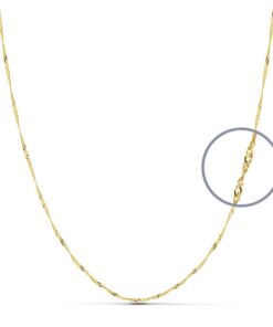 Cadena oro 9 k. Singapur 40 cm.
