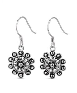 Pendientes charros plata mujer