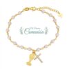 Pulsera niña Comunión Plata chapada